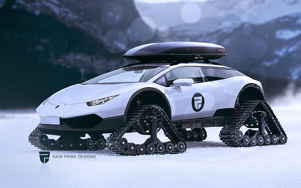 lamborghini snow