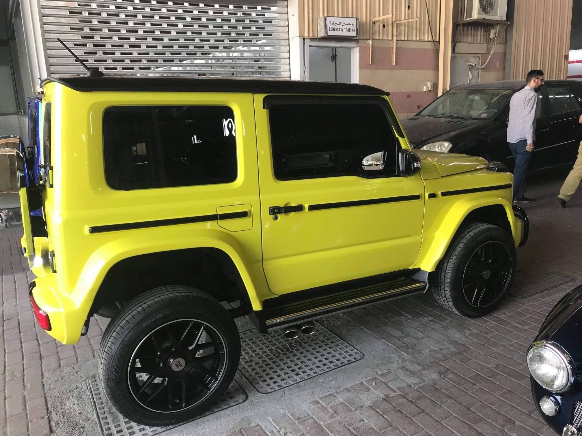 Машины похожие на гелик. Suzuki Jimny AMG g63. Suzuki Jimny Гелик. Suzuki Jimny g Wagon. Suzuki Jimny обвес g class.